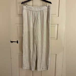 J. Jill Cream Wide Leg Corduroy Pants